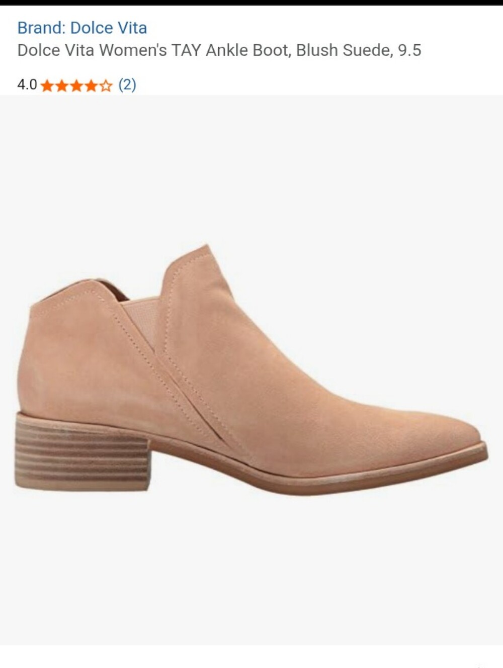 Dolce Vita Blush Taupe Suede Ankle Bootie